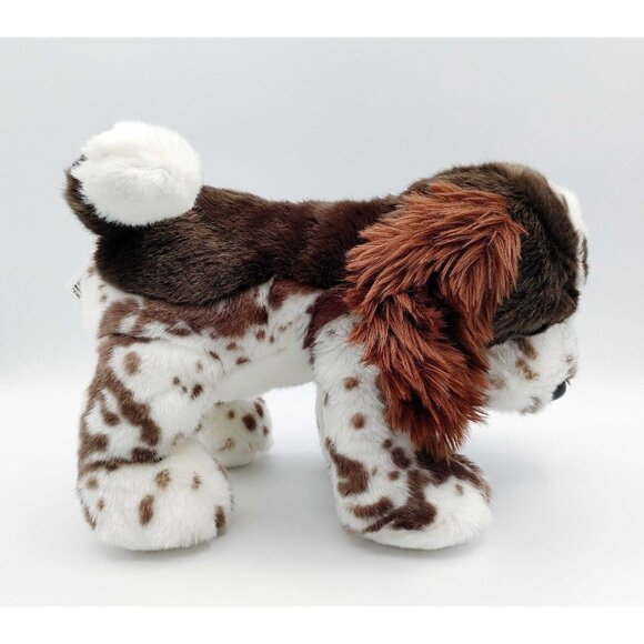 Ganz Heritage Collection Springer Spaniel 10" Plush Dog White Brown H14503 - Picture 3 of 5